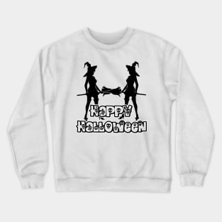 Pretty Halloween Witches - Happy Halloween - 1510201426 Crewneck Sweatshirt